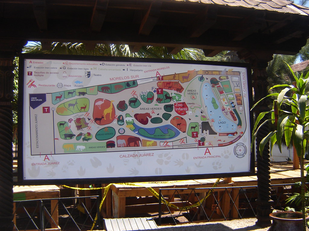 MAPA ZOO MORELIA MICH. MÉXICO | Mapa del Zoo de Morelia | Flickr