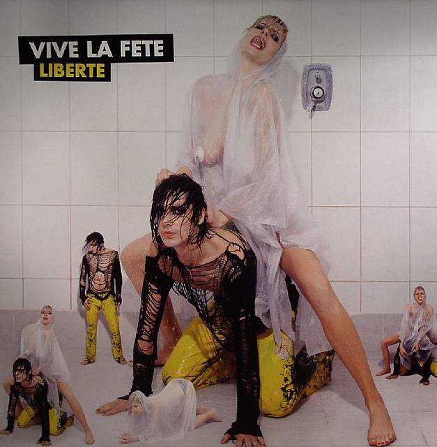 Vive la fete - Liberte*cover Danny is wearing sweater designed by Doringer in 2004
