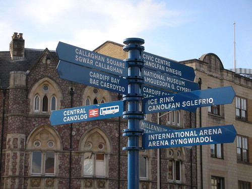 Directions in two languages...