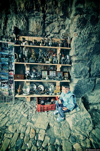 The youngest souvenir vendor at Berat castle entrance | by Mario_T_