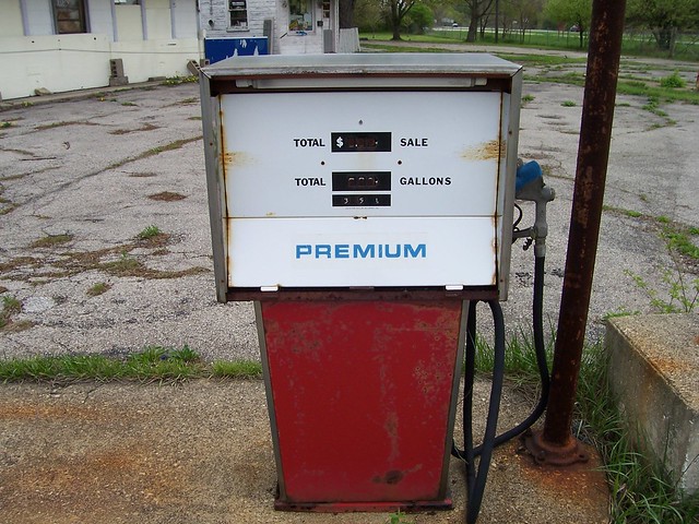 Old Red Premium Gas Pump (Abandoned)