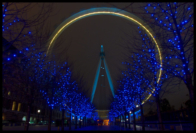 Evening London Eye