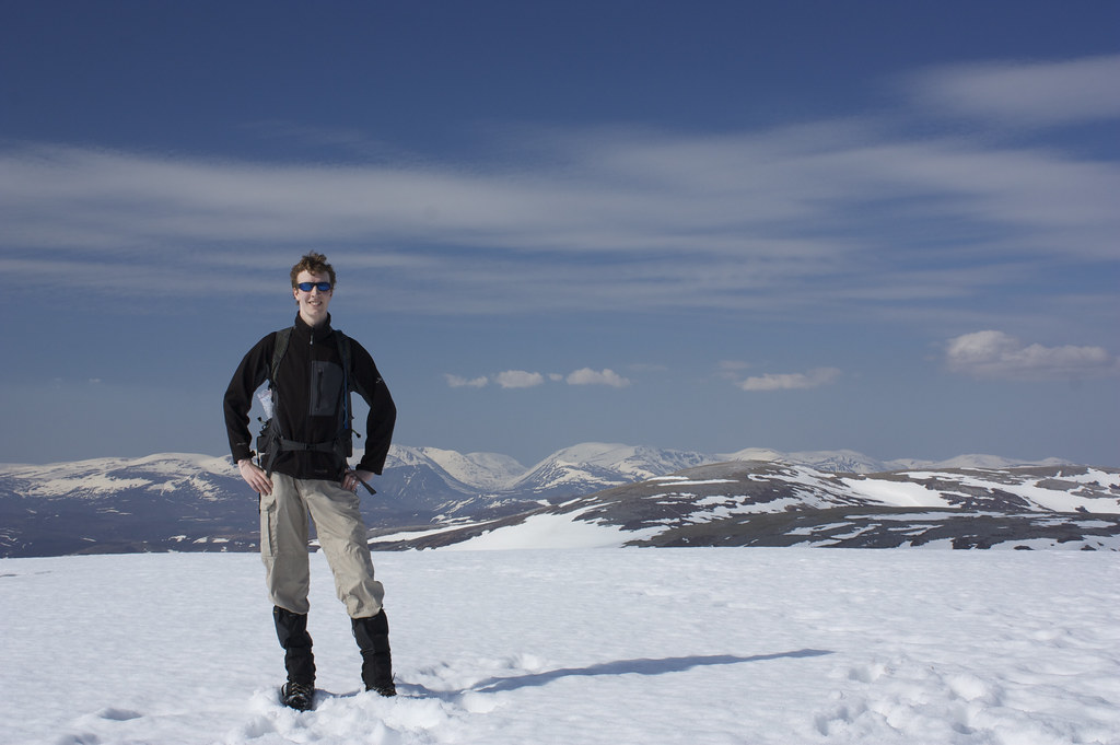 Nick with the Cairngorms