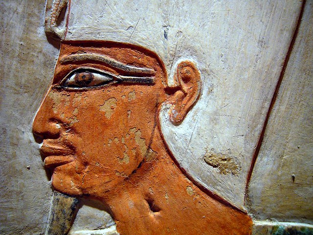 Mentuhotep II wearing the white crown of Upper Egypt
