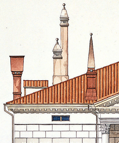Palladio detail of Villa Cornaro