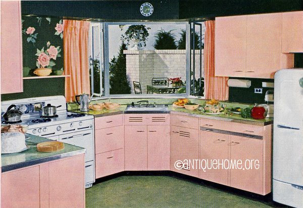 Pink Of Perfection Kitchen Design 1950s A Dream Kitche