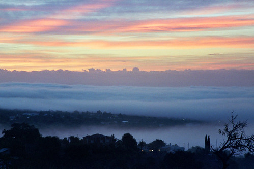 morning portugal fog sunrise europe algarve