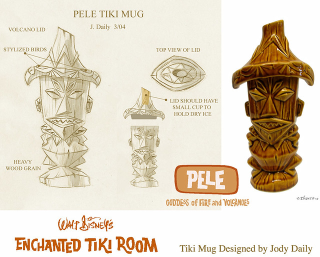 Tiki Room Pele Mug by Jody Daily