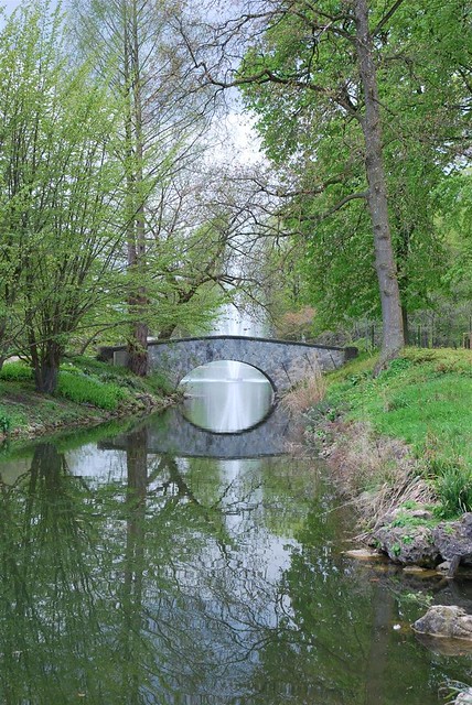 Die Brücke mit dem Springbrunnen