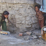 Kids collecting washing powder
