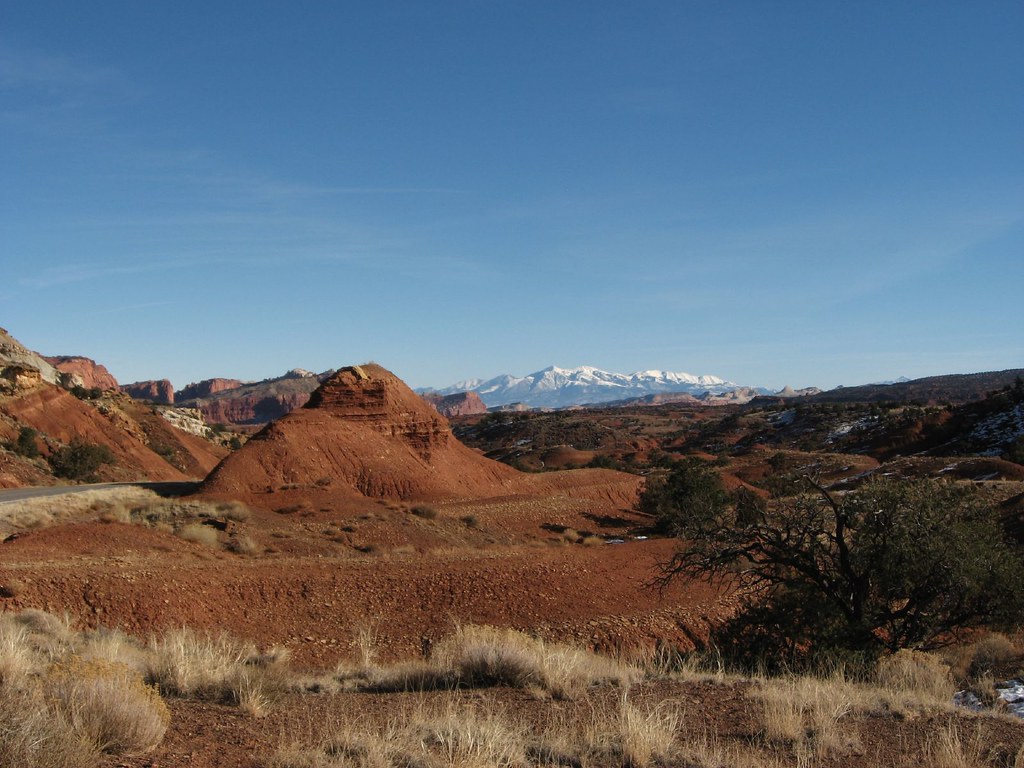 Henry Mountains, as seen from Capitol Reef Entrance | Flickr