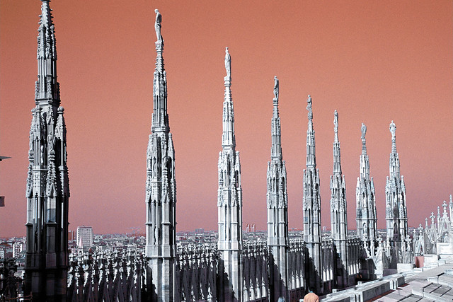 Milan Duomo - From the Rooftop - Northern Spires
