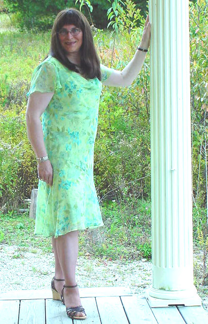 Green dress porch