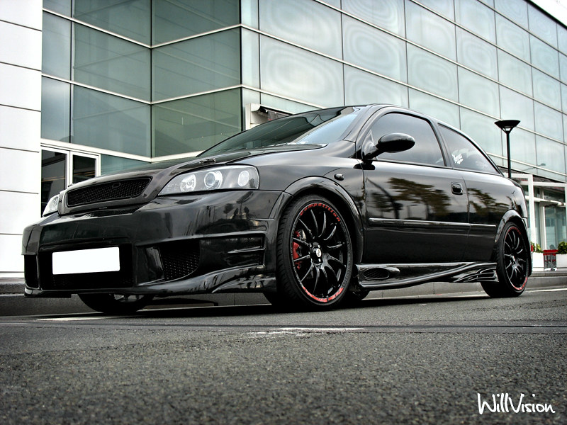Black Opel / Vauxhall Astra G Tuning by WillVision