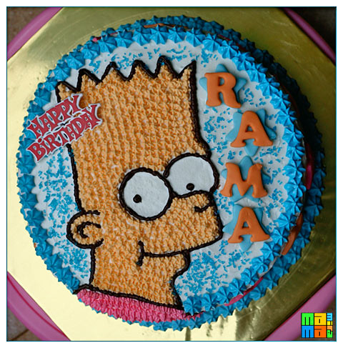 Bart Simpson Birthday cake | The cake is sacher torte. Mm.. … | Flickr