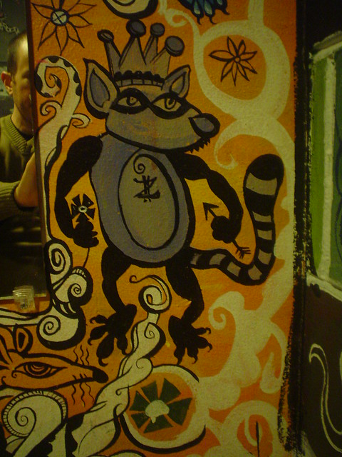 Grafitti in Austin's Coffee men's room, Orlando, Florida