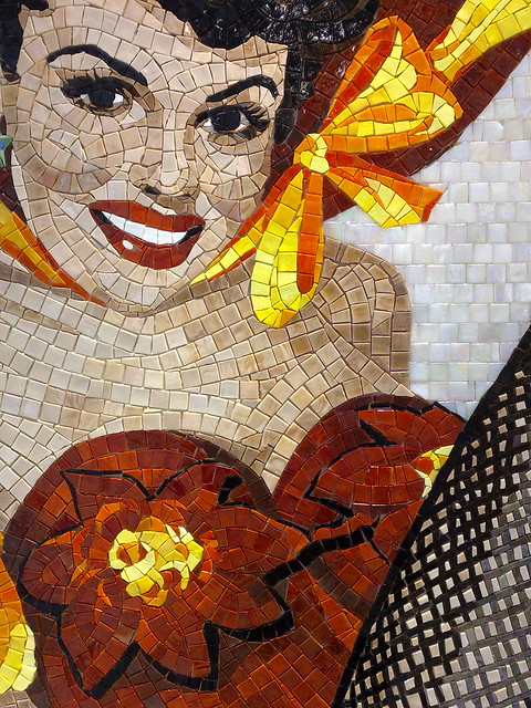 their specialty pin-up girl mosaic designs