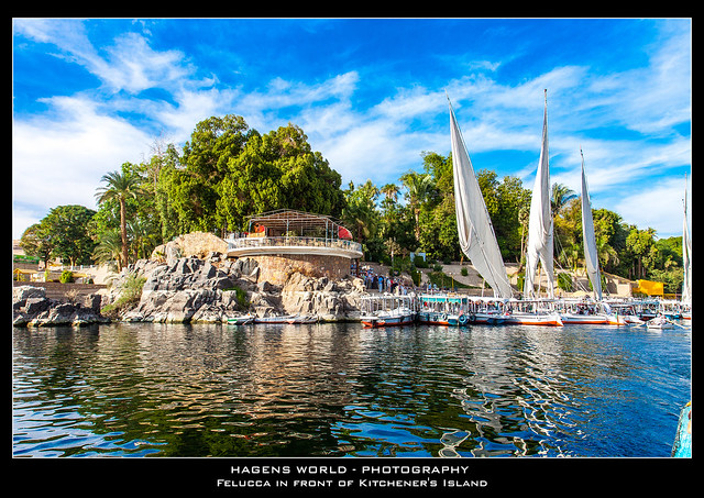 Felucca in front of Kitchener's Island