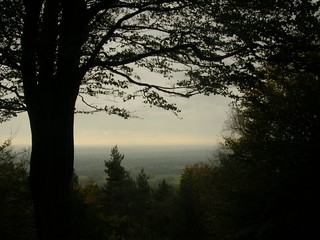 View from Leith Hill No sign of Sevenoaks. Holmwood to Gomshall