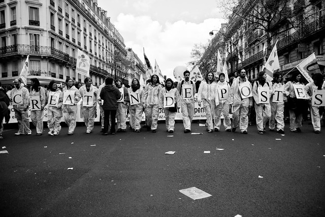 Pupil's Demonstration (10) - 15Apr08, Paris (France)