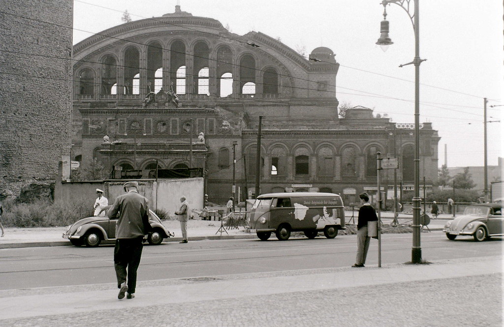 Ruins of Anhalter Bahnhof, West Berlin, 3 August 1960
