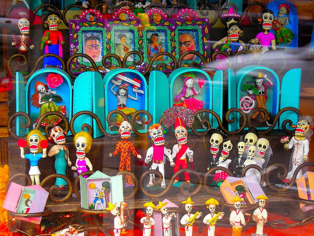 Day of the Dead Window display