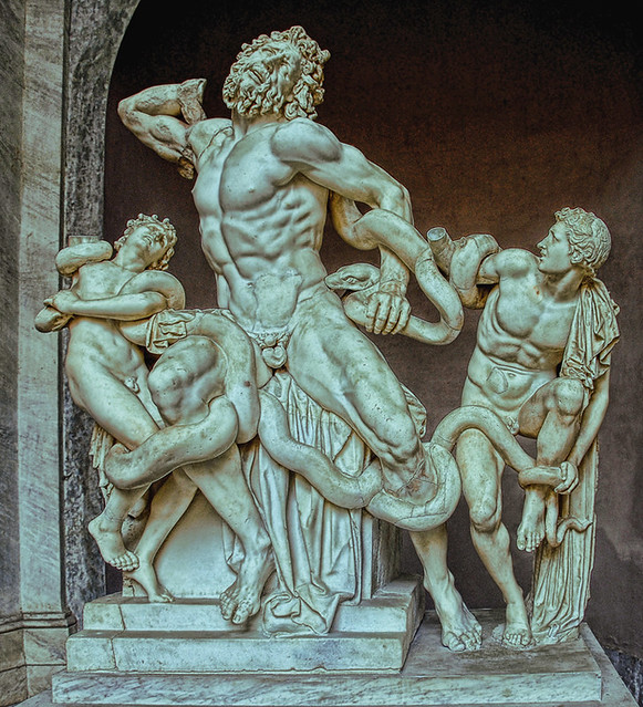 Vatican. Statue of Laocoon ahd His Sons.