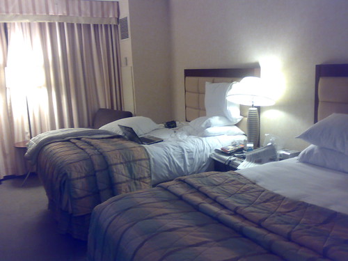 our posh hyatt hotel room | by loccitane