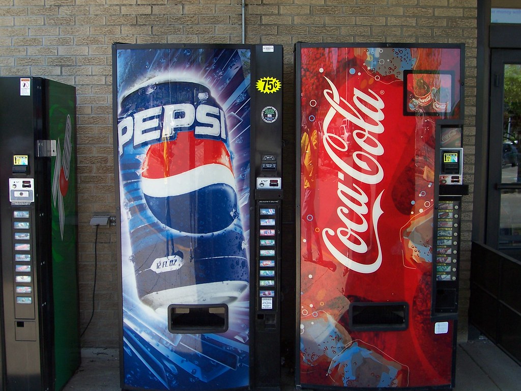 Pepsi and Coke Vending Machines