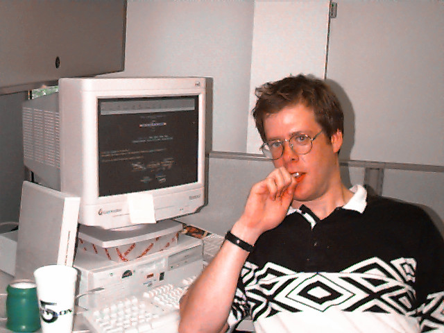 1998 Computer User Me, Circa 1998 | Man, I am SUCH a geek! :-) And what a bad h… | Flickr