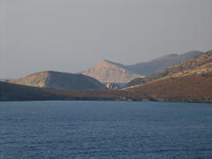 View over Dhelfini Bay towards Ghramata
