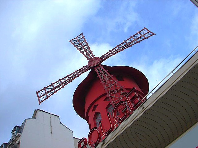 Paris, looking up at Moulin Rouge-056
