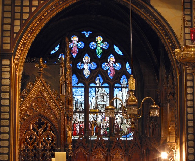 Stained Glass, Saint Etienne du Mont Church, Paris