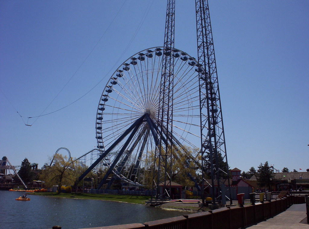 Skycoaster and Giant Wheel ferris wheel | Darien Lake Theme … | Flickr