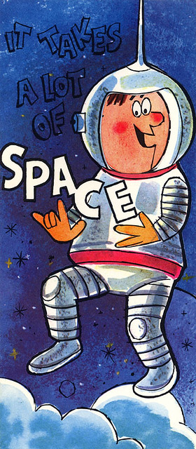 Spaceman Birthday Card (Front)