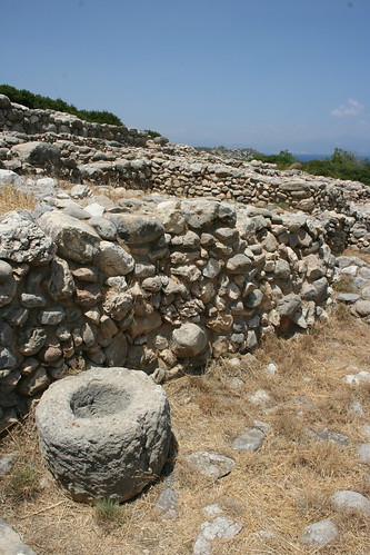 Ruins at the Minoan town of Gournia, Crete