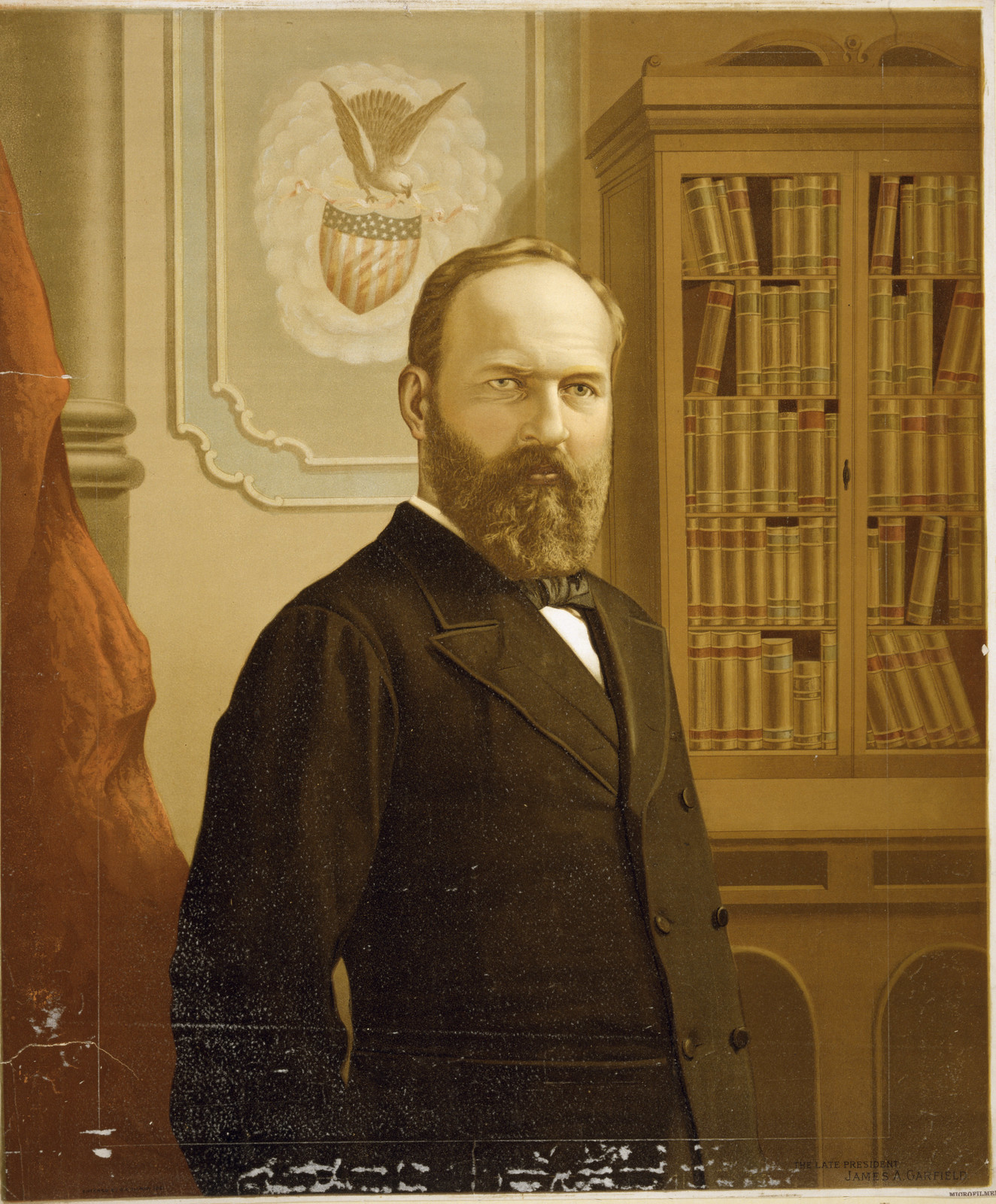 No Known Restrictions: President James A. Garfield Lithograph by G.F. Gilman, ca. 1881 (LOC)