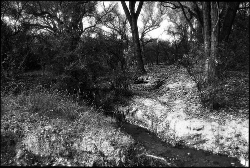 Dead Horse Ranch Creek in Black and White by Juli Kearns (Idyllopus)