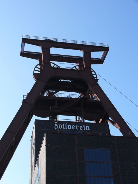 Zeche Zollverein Doppelbock-Fördergerüst
