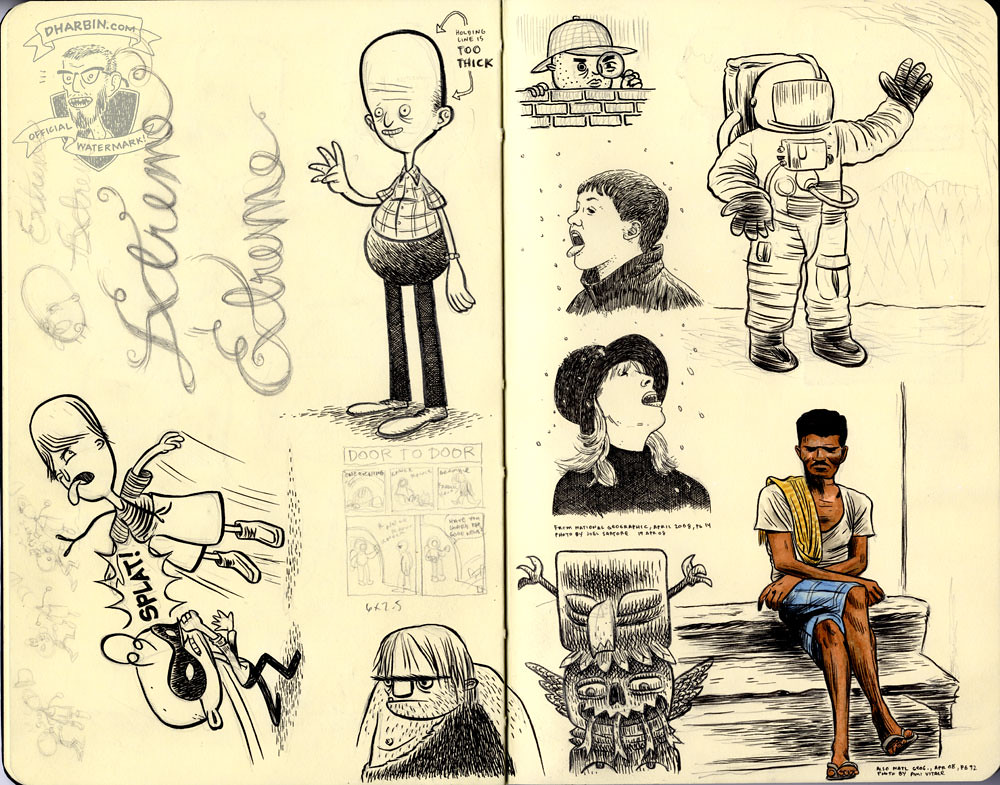 SKETCHBOOK SPREAD | Pages 24-25 | Some character studies for… | Flickr
