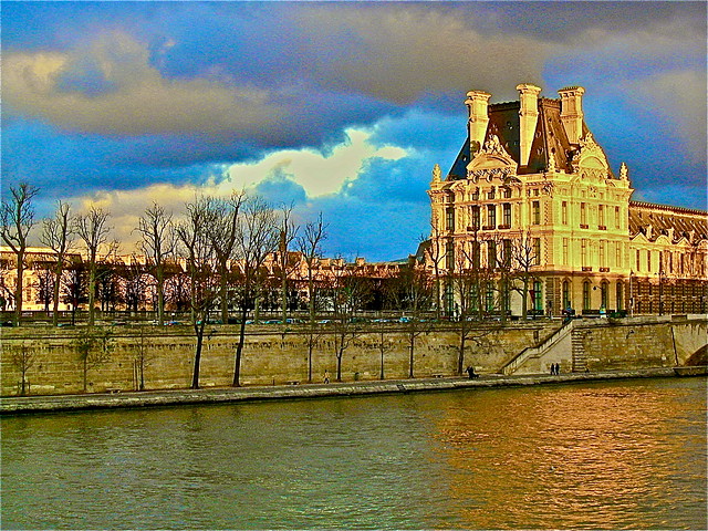 A wing of the Louvre Palace, in France.