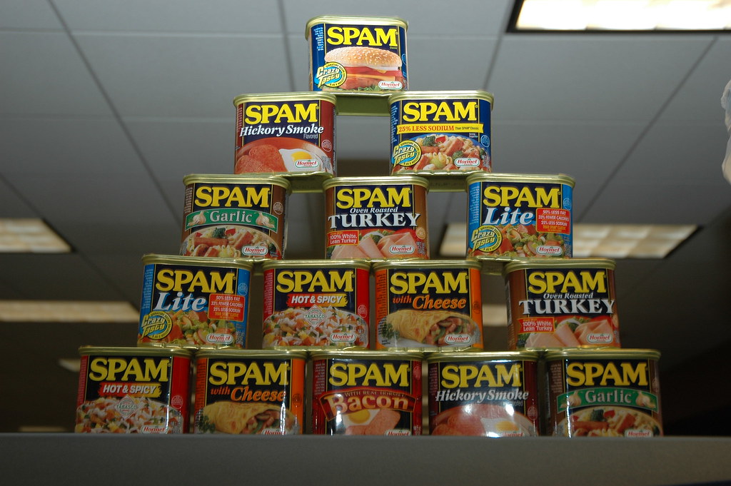 Spam Pyramid, We built a pyramid from a variety pack of SPA…