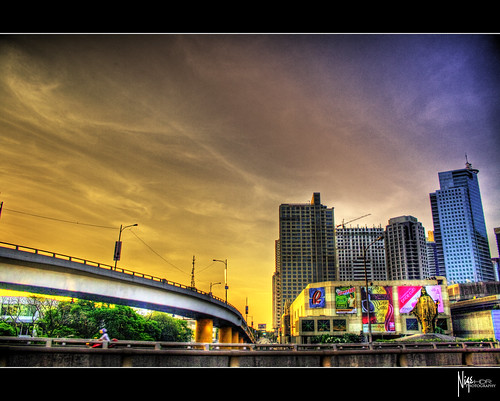 road street city sky urban streets building beautiful sunrise buildings mall wonderful shopping skyscape photography dawn high amazing skies cityscape dynamic cities center highrise manila tall roads range hdr breathtaking galleria highrises nige robinsons ortigas flickraward platinumheartaward platinumpeaceaward