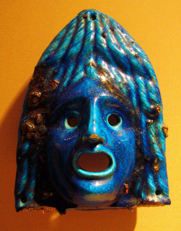 faience theatrical mask - a photo on Flickriver