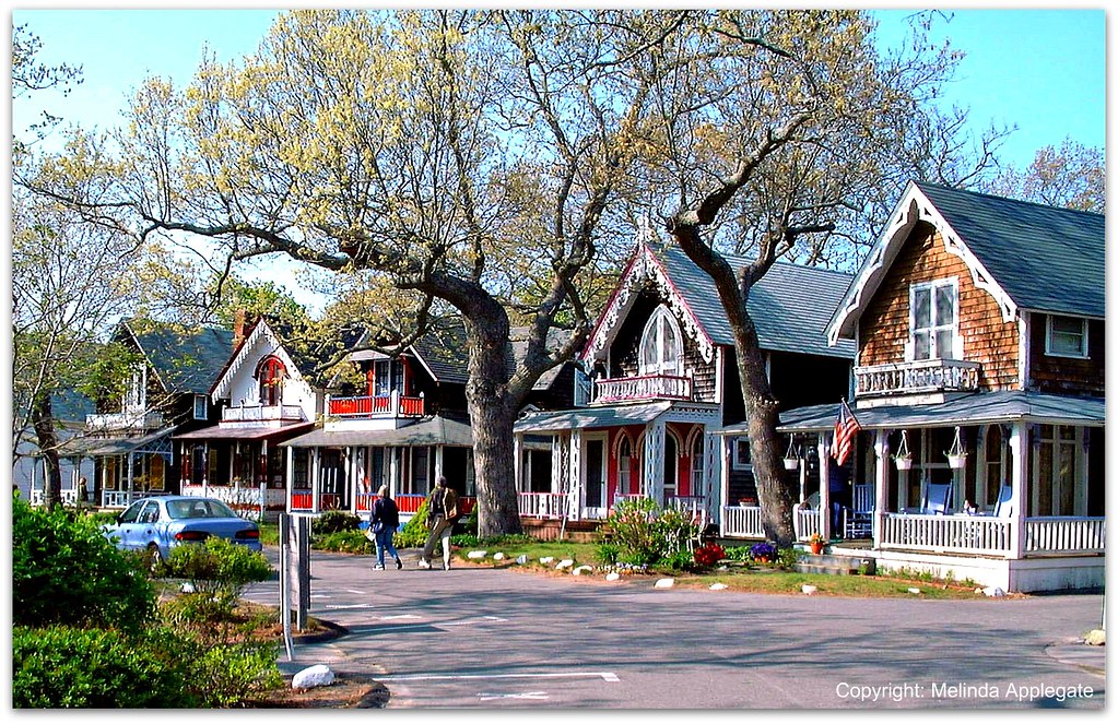 Colorful Cottages at the Campground, Oak Bluffs, Martha's Vineyard, Massachusetts by Melbie Toast