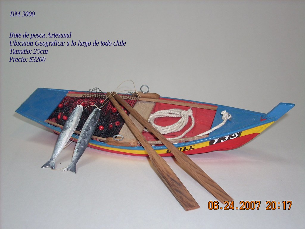 Bote de pesca artesanal, Usado en todo el litoral de Chile