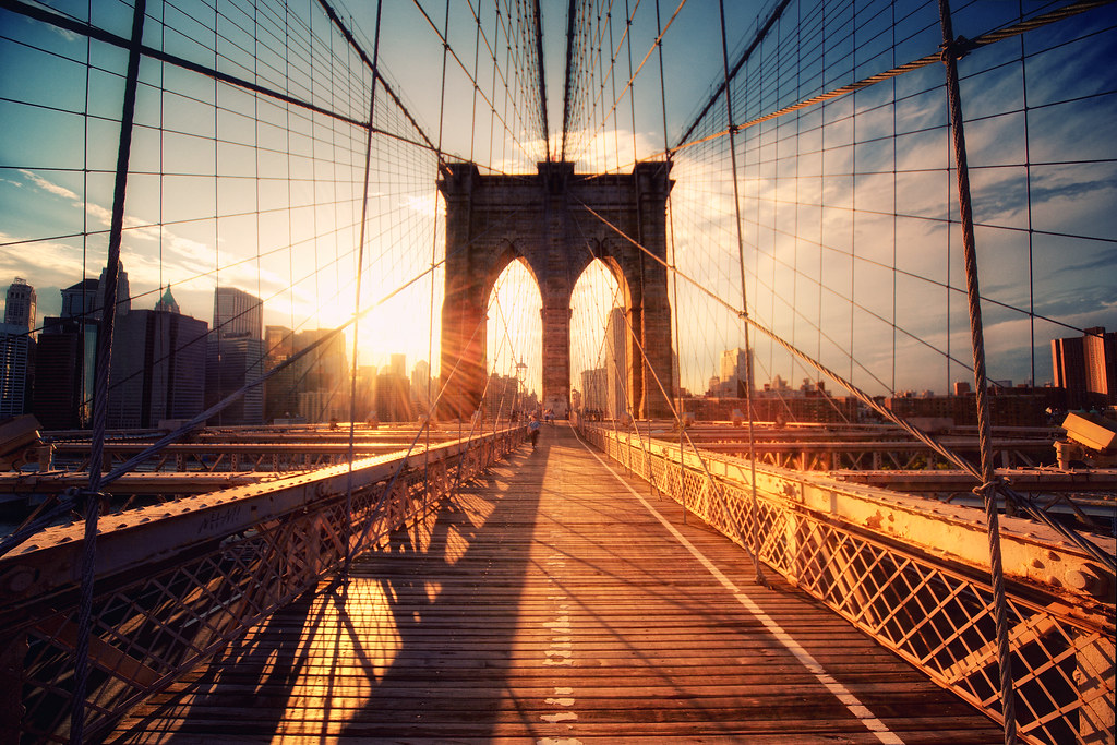 New York - Brooklyn Bridge Sunset