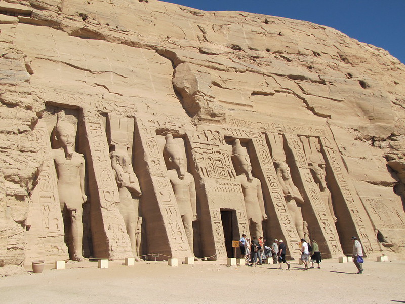 Temple of Nefertari dedicated to goddess Hathor at Abu Simbel, Egypt