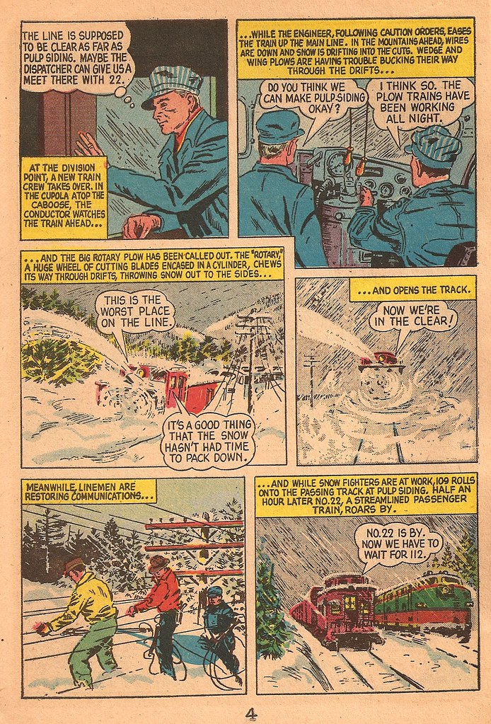 1956 Give-A-Way Comic book Railroad Clear The Track 