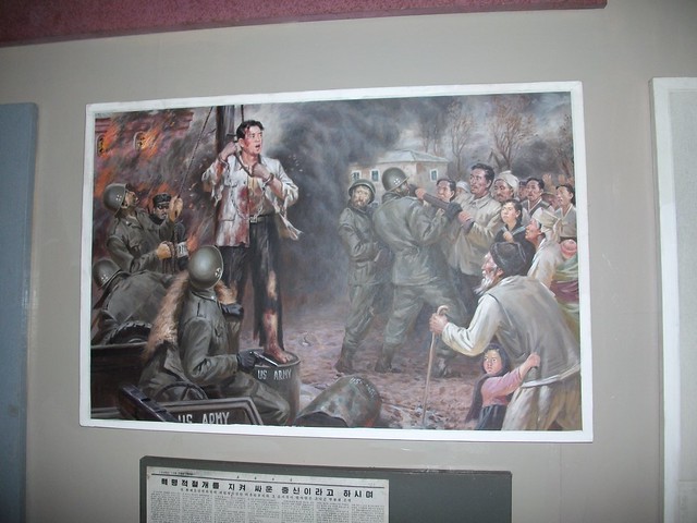 Heroes resist Americans Illustration at Sinchon Museum of American War Atrocities